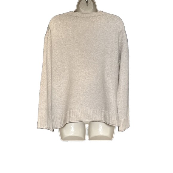 Jenni Kayne Everyday Sweater  Size XXL Beige Wool Blend Knit Sweater - Picture 6 of 12